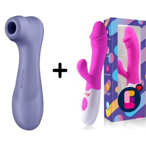 Satisfyer Pro 2 Gen 3 Paars met Easylove Tarzan Vibrator - Combinatie Voordeel Set