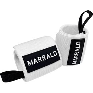 Marrald Wrist Wraps V2 - Wit - polssteun brace crossfit fitness krachttraining sporthandschoenen
