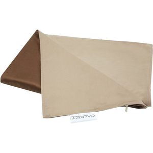Calmzy Superior Chill - Duvet cover - Verzwaringsdeken hoes - 150 x 200 cm - Luchtig - Ademend - Chocolade/taupe