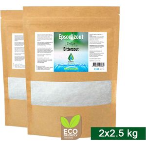 Epsom Zout - Bitterzout - Magnesium Sulfaat - 5 kg - Food Grade Kwaliteit