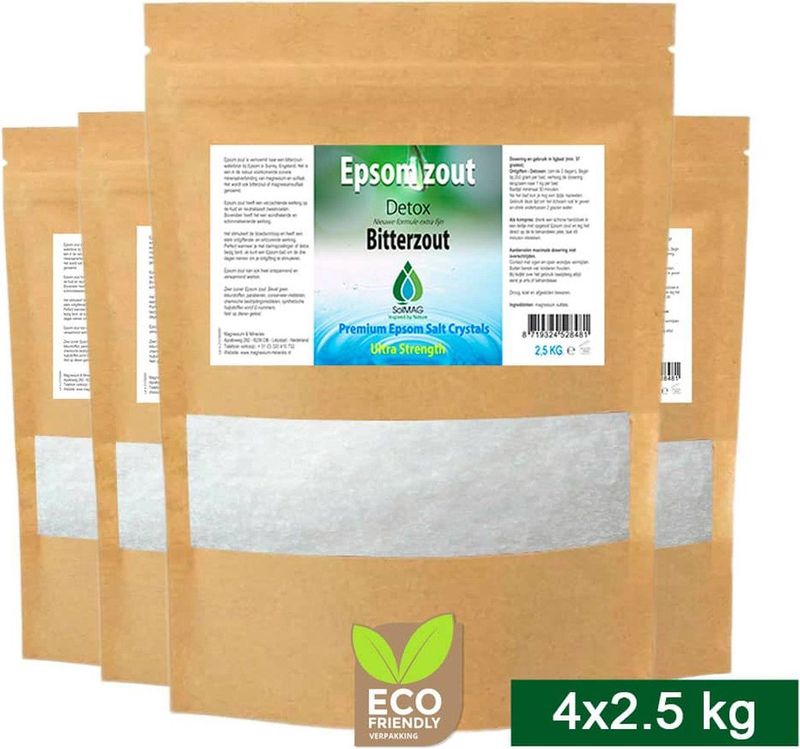 Epsom Zout - Wit - Natuurlijke Ingrediënten - Hoge Kwaliteit Kristallen