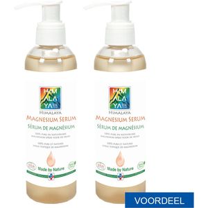 Himalaya Magnesium Serum - Gel | 2x 200 ml Voordeel Set | Pompfles | 100% Zuiver Magnesiumchloride voor spieren en gewrichten | Magnesium olie-gel voeten