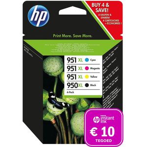 HP 950XL - Inktcartridge - Kleur en Zwart - Inclusief Instant Ink Tegoed