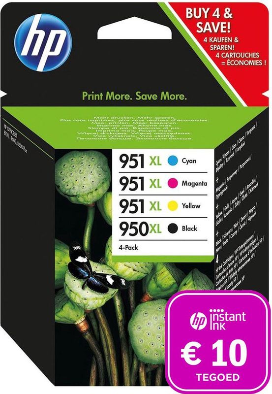 HP 950XL - Inktcartridge - Kleur en Zwart - Inclusief Instant Ink Tegoed