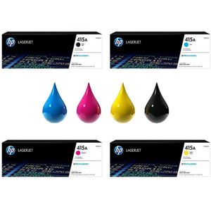 HP 415A LaserJet Tonercartridge - Zwart Cyaan Magenta Geel - 4-pack