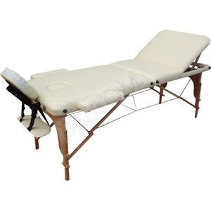 Massagetafel 3-delig XL - 190x70 cm - Wit