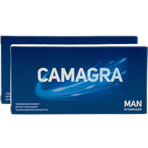 Camagra Man 20 caps - Vernieuwde Formule - Natuurlijke Erectiepillen voor Mannen - Sterk Alternatief voor Viagra & Kamagra - Krachtige Forte Erectiepillen