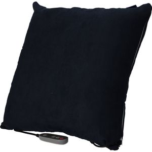 Invitalis Massagekussen Shiatsu - nekmassage apparaat - Donker Blauw & Grijs - Infrarood en memory foam | 5 jaar garantie - Afstandsbediening - rug- nek- schouder- been- en voetmassage