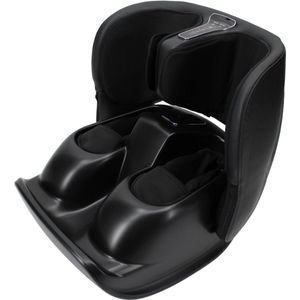 Happy Feet voetmassage apparaat (zwart) - Massage voor voeten en kuiten - Lucht compressie - Ontspanningsmassage - Drukpuntmassage - Shiatsu massage - Kuitmassage - Guasha - Stimuleert bloedsomloop - Helpt tegen kramp, diabetes klachten, koude voeten