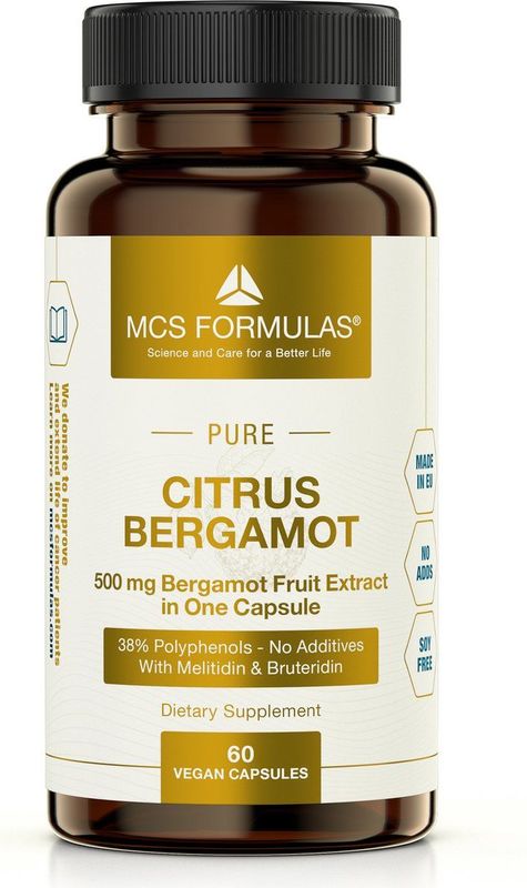 Citrus Bergamot Extract - 100% Pure - Vegan Capsules - Hoog in Polyfenolen