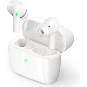 Unitone Go Draadloze Oordopjes - Bluetooth Oortjes - Earpods - Geschikt voor Apple & Android - Wit