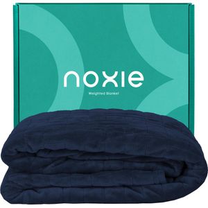 Noxie Premium Hoes voor Verzwaringsdeken - Weighted Blanket Minky Duvet Cover - 150x200cm - Blauw