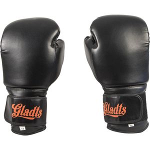 Gladts - Bokshandschoenen - Zwart - 10 Oz - Bokshandschoenen kinderen - Bokshandschoenen heren - Bokshandschoenen dames - Kickboks handschoenen - Bokshandschoenen 12 oz - Bokszak