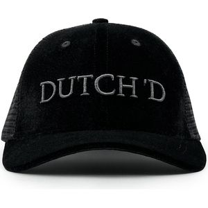 Dutch'D - Trucker Cap + Gratis Dawn Zonnebril t.w.v 44 Euro! One Size - Velvet - Zwart - Zomer