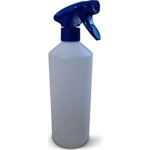 Lege Sprayflacon 750ml | Met professionele afsluitbare blauwe spraykop | Geschikte voor vloeistoffen | Navulbaar