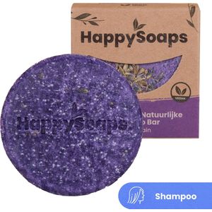 HappySoaps Shampoo Bar - Purple Rain Lavendel - Roos en Normaal Haar, Geschikt als Zilvershampoo - 100% Plasticvrij, Natuurlijk en Vegan - 70gr