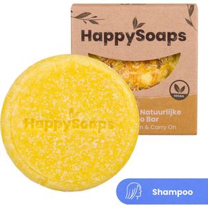 HappySoaps - Chamomile Down & Carry On - Shampoo Bar - Geel - 70gr - 100% Plasticvrij, Natuurlijk en Vegan