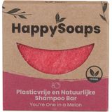 HappySoaps Shampoo Bar - You're One in a Melon - Krullen en Droog Haar - 100% Plasticvrij, Natuurlijk en Vegan - 70gr
