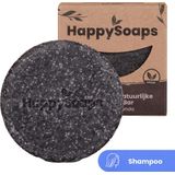 HappySoaps Shampoo Bar - Charming Charcoal & Sweet Sandal - Alle Haartypes - 100% Plasticvrij, Natuurlijk en Vegan - 70gr