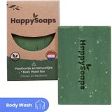 HappySoaps Body Wash Bar - Citroen & Basilicum - Gevoel van Buitenlucht - 100% Plasticvrij, Vegan & Diervriendelijk - Vegan - 100gr