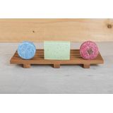 Shampoo Bar Houder - Mahonie Hout - 30x14x2.5 cm