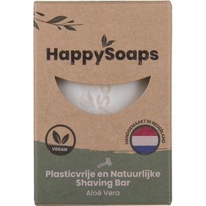 happysoaps Shaving bar aloë vera 80gr