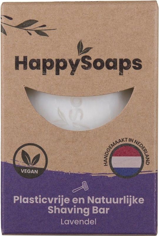 happysoaps Shaving bar lavendel 70g