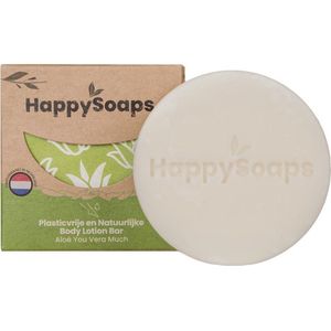 HappySoaps Body Lotion Bar - Aloë You Vera Much - Fris, Verkwikkend & Hydraterend -100% Plasticvrij, Vegan & Natuurlijk - 65gr