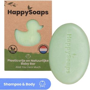 Happysoaps Baby Shampoo En Body Wash Bar – Aloë You Vera Much