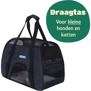 Mister Mill Reistas Kat - Hondentas - Zwart - Tot 8 Kg - 32 X 16 X 25 cm