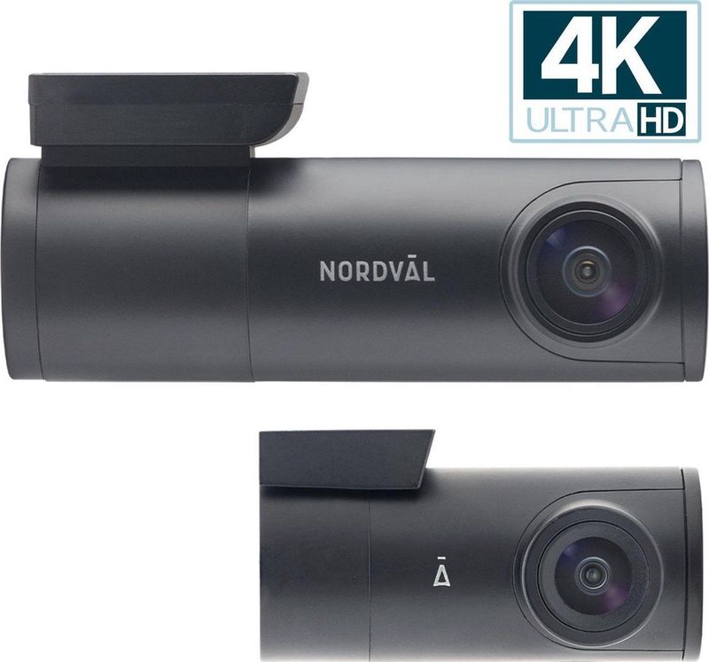 Nordväl - DC102-4K - Dashcam - 4K Beeldkwaliteit - Compact Design - 64GB