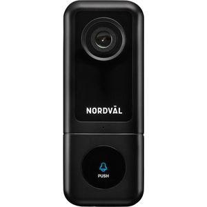 Nordväl SH105 Slimme Video Deurbel met 2K Camera + WiFi + 128GB SD kaart