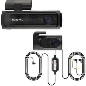 Nordväl - DC202-2CH - Dashcam - 64GB - Dual - 4K Voorcamera - 2K Achtercamera