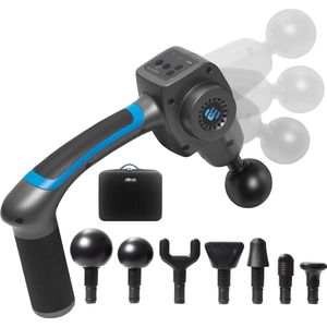 El Suvon Massage Gun - Massage Pistool - Inclusief Koffer en 7 Opzetstukken - Sport en Relax Massageapparaat - Krachtig en Draadloos - Massage Gun Professioneel- Fitness