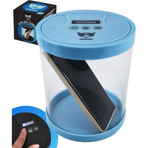 Good2know Telefoon Kluis met Tijdslot - Stoppen met Roken - Timer – Kluis - Opbergdoos - Kitchen Safe - Blauw – meer Focus & Zelfdiscipline