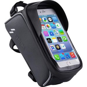 Telefoonhouder voor iPhone Samsung Telefoon GSM Houder Fiets met Tas -  Race Elektrische Fietsen Frame Zadeltas Mountainbike- Bartief®