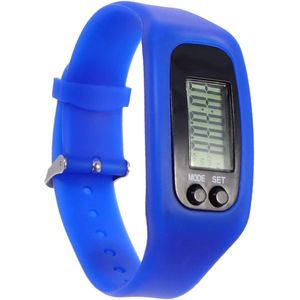 Triple J® Stappenteller - Activity Tracker - Stappenteller Armband - Blauw