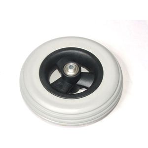 Wiel 175x45mm (7x1.3/4 inch) massief grijs