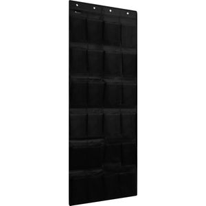Schoenenkast - Schoenenzak Zwart - 24 Vakken - Opbergen van Schoenen aan Deur