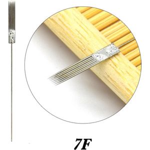 BenjaBeauty Professionele Permanente make-up tatoeage pen naalden|Tattoo naalden|tattoo machine naalden|7F naalden|10 stuks|