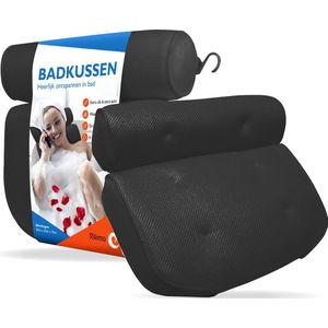 Badkussen Voor In Bad - Nekkussen Hoofdsteun Bad - Zwart