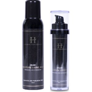 Shine Care-Pack Serum Drops + Shine Mist Package Deal - Luxurious-Hairextensions - Haarverzorging - Extensions - Keratine - Haarstyling - Glans - Ook geschikt voor eigen haar