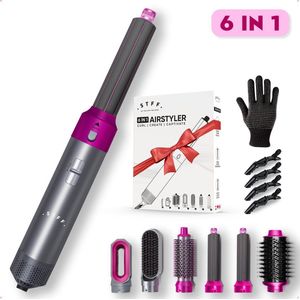 Krultang 5 in 1 - Airstyler - Multistyler - Fohnborstel - Thermal Brush - Haardroger - Hairwrap - Krulborstel