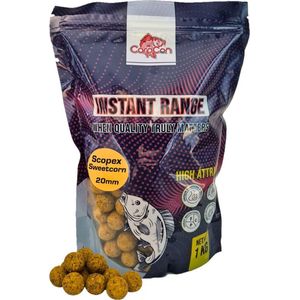 Boilies 'Scopex Sweetcorn' (20mm) - 1kg - Readymade - Karper aas - Lokvoer