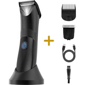 BAØRD Baardtrimmer Voor Mannen – Waterdicht – Draadloze Tondeuse - Trimmer Voor Baard & Lichaam – Scheerapparaat – Bodygroomer - Haartrimmer – Baardverzorging – Barber – Oplaadbaar - Zwart