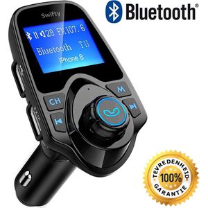 FM Transmitter Carkit Bluetooth Draadloze / handsfree bellen in de auto / MP3 speler mobiel / AUX input / lader / USB Flash drive / muziek / audio / radio / TF kaart / carkit adapter - Swifty