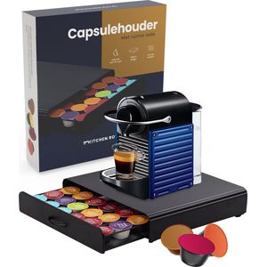 Dolce Gusto Capsulehouder met Lade - Voor 36 Dolce Gusto Capsules - Koffiecups Houder RVS met e-book - Kitchen Royal®