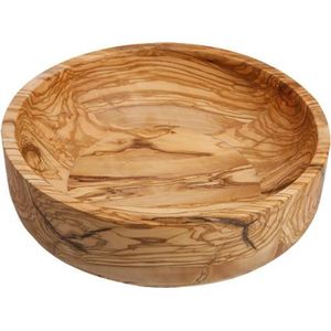 Serveerschaal - olijfhout - Ø 15 cm