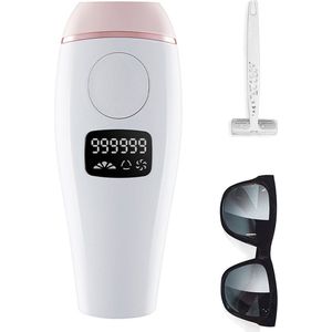 Shoplace IPL Laser Ontharingsapparaat - 999.999 Flitsen - IPL Lichtontharing - Laser Ontharingsapparaat - Inclusief beschermbril en scheermes