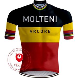 Retro Wielershirt Belgische Kampioenstrui Molteni - REDTED